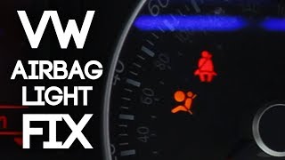 Fix Your Volkswagen Airbag Light For Codes 01217 and 01218 [upl. by Aicilegna]