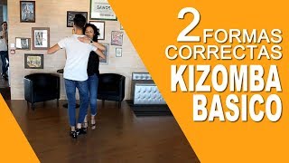 Bailar Kizomba  As 2 Formas Correctas de Fazer o Passo Básico da Kizomba [upl. by Alekram]