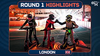 Best of the action from the eSkootr Championship in London  races overtakes and more [upl. by Seraphim]