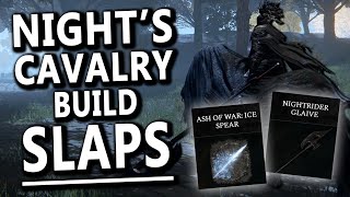 The Nightrider Glaive SLAPS  Nights Cavalry Build in Elden Ring [upl. by Oettam]