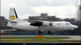 VLM  Vizion Air Fokker 50 at LondonCity airport [upl. by Sugden199]