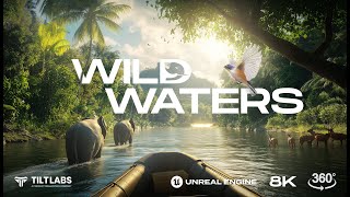 8K Video Wild Waters VR  A Breathtaking VR River Rafting Adventure 360° Video Unreal Engine [upl. by Naivaj881]