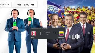 PERÚ VS COLOMBIA  NARRACIÓN PERUANA VS NARRACIÓN COLOMBIANA ELIMINATORIAS SUDAMERICANAS 2024 [upl. by Frodin]