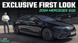 Exclusive 2024 Mercedes EQS First Look Bigger Battery More Features [upl. by Rodmur250]