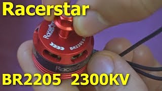 Racerstar BR2205 2300KV  Brushless Motor Unboxing Specs [upl. by Htieh]