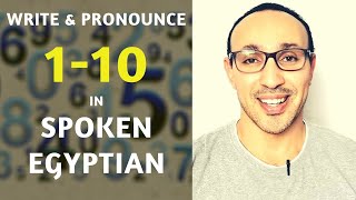 How to Write and Pronounce Numbers 110 Easily in Spoken Egyptian Dialect [upl. by Magdalena]