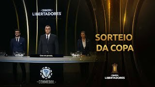 COMPLETO Sorteio da Copa CONMEBOL Libertadores 2022 [upl. by Ecilegna]