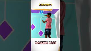 Masking tape  wall painting  shorts [upl. by Wendel296]