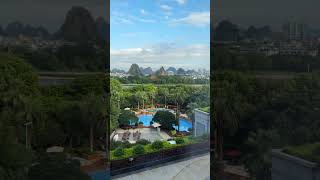 The view from our Hotel Shangri La in Guilin China [upl. by Aubry]