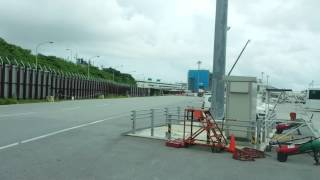 20160611 Shuttle Bus Remote Gate to the International Terminal Naha Airport Okinawa Japan [upl. by Scevor]