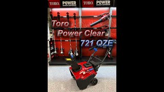 Toro Power Clear 721 Overview HOW TO START and USE [upl. by Boyt538]