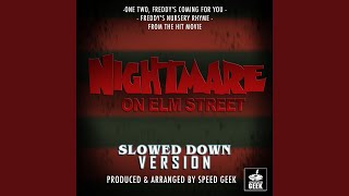 One Two Freddys Coming For You  Freddys Nursery Rhyme From quotNightmare On Elmstreetquot [upl. by Yerdua]