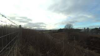 Avanti Pendolino train passing Carstairs East Junction on 20241127 on Calf Visinse 3d VR180 [upl. by Mehalick]