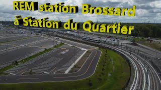 REM Station Brossard a station du Quartier en essai 20220610 [upl. by Hakeem]