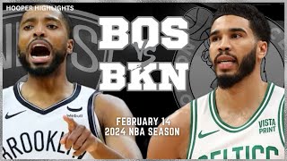 Boston Celtics vs Brooklyn Nets Full Game Highlights  Feb 14  2024 NBA Season [upl. by Tilford482]