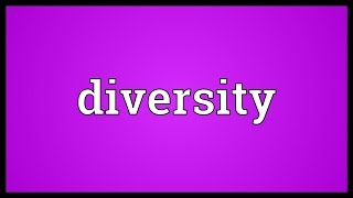 Diversity Meaning [upl. by Ahsad]