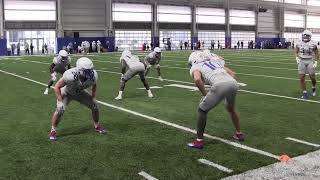 Linebacker drills spring football [upl. by Shull720]