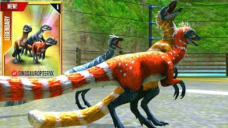 NEW LEGENDARY SINOSAUROPTERYX X3 MAX LEVEL 40  HT GAME [upl. by Nareht]