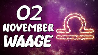 EIN PROBLEM STEHT BEVOR ❌ WAAGE ♎ HEUTE 2 November 2024 [upl. by Dollie]