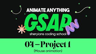 Create Cursor Animation  Complete GSAP Course  Project 1 [upl. by Emorej]