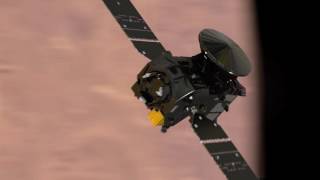 ExoMars 2016 Trace Gas Orbiter enters orbit [upl. by Emee548]