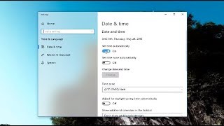 How To Manually Change Date And Time Settings In Windows 10 [upl. by Lhamaj]