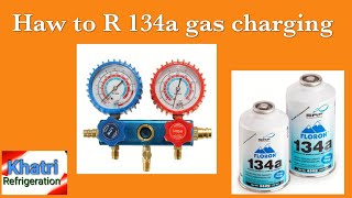 Refrigerator gas charging R134a  gas charge R134a gas charging [upl. by Livesay743]