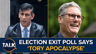 General Election Tory APOCALYPSE As Exit Poll Projects Labour Wins With 410 Seats [upl. by Malone]