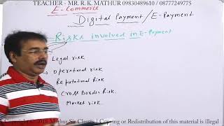 Risk involved in Epayment  Digital Payment  Ecommerce  Mathur Sir Classes [upl. by Ahsead]