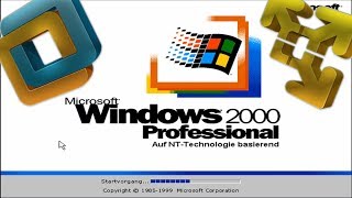 Windows 2000 in Virtueller Maschine installieren Tutorial mit VMware  DeutschHD [upl. by Dalli]