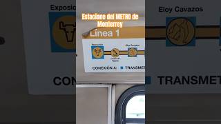 Estaciones del metro de monterrey nuevoleon metro train metrocentro transporte publico [upl. by Tizes]