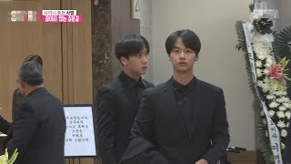 Vixx in Jonghyuns funeral 빅스 종현 조문 행렬 이어져현장 [upl. by Nyssa]