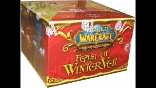 Распаковка World of Warcraft TCG Feast of Winter Veil Collectors Set DROPNoUnboxing Loot boxes [upl. by Nohtanoj]