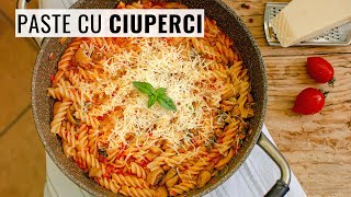 🍝 PASTE cu CIUPERCI 🍄 și sos gustos de roșii  o rețetă delicioasă cu cele mai simple ingrediente [upl. by Palmer]