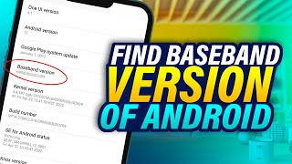 How to find baseband number of Android mobile  F HOQUE  Baseband number of phone [upl. by Pyotr]