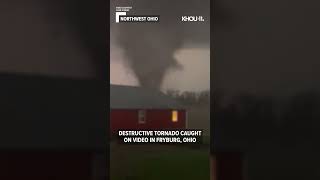 Destructive Ohio tornado caught on camera Shorts [upl. by Nnoryt78]