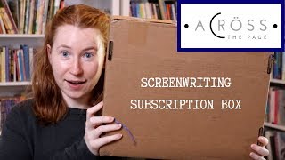 Screenwriter Subscription Box Unboxing amp Review Across the Page [upl. by Nocaj]