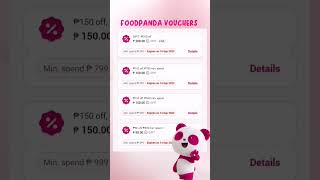 Foodpanda PH Vouchers foodpanda foodpandaph voucher vouchers fooddelivery foodhacks foodieph [upl. by Artinahs805]