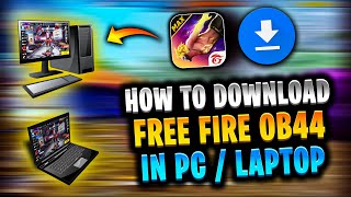 How to download free fire ob44 in pc  Pc me free fire kaise download kare  Free fire in computer [upl. by Ignatz]