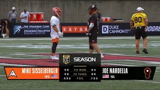 Joe Nardella vs Mike Sisselberger  MD Whipsnakes vs Utah Archers  PLL Faceoff Highlights  7524 [upl. by Yusem]