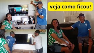 FICAMOS MUITO FELIZ COM ESTA TV FIZEMOS A INSTALAÇÃO [upl. by Yawnoc104]