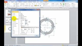 Jak narysować strzałki obrazujące proces cykliczny w Power Point 2010 [upl. by Blum]