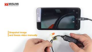 720p camera connect to smartphone and adjust exposure via misumi app TDV20904L [upl. by Eaver]