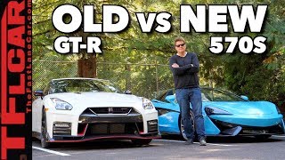 Old vs NewNissan GTR vs McLaren 570S Review Can Godzilla Still Compete [upl. by Codd]