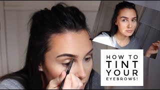 How to tint your own eyebrows Godefroy tint kit from Amazon [upl. by Kho]