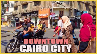 Downtown Cairo Egypt  4K immersive morning walk [upl. by Eidassac]