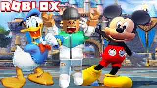 VISITING DISNEYLAND IN ROBLOX [upl. by Boycie930]