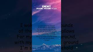 Imagine Dragons x JID  Enemy Lyrics shorts [upl. by Everson235]