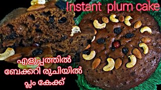 Instant Plum CakeBakery style Plum cake Perfect Plum Cake [upl. by Ilah]