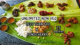 25 Types of Unlimited NonVeg Starters  499 n PONDICHERRY  Dindugal Kida Kari Virunthu [upl. by Nivahb]